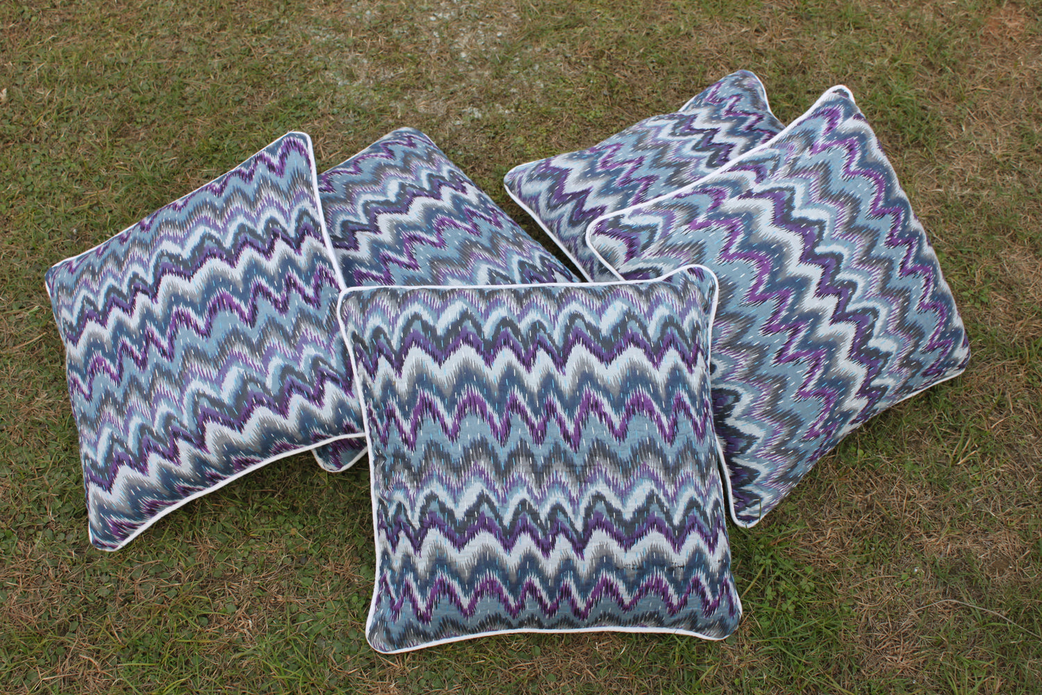 Blooming Region - Kantha Cushion Covers (Set of 5)