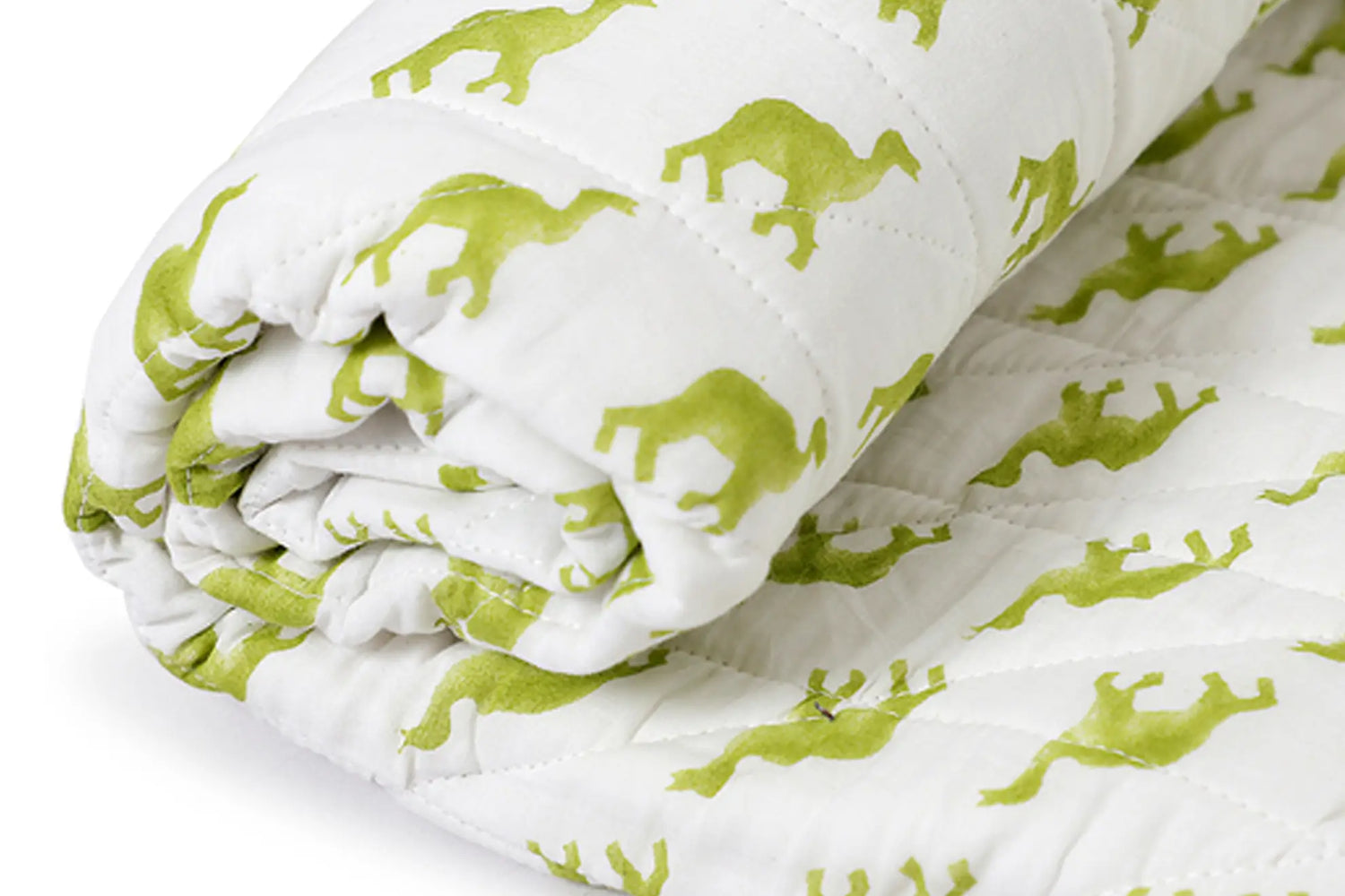 Camel Carnival - Hand Block Printed Camel Baby Quilt