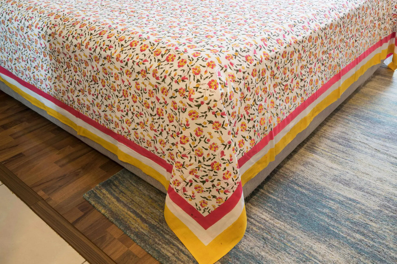 Gulmarg Bedsheet – Hand Block Printed 100% Percale Fabric