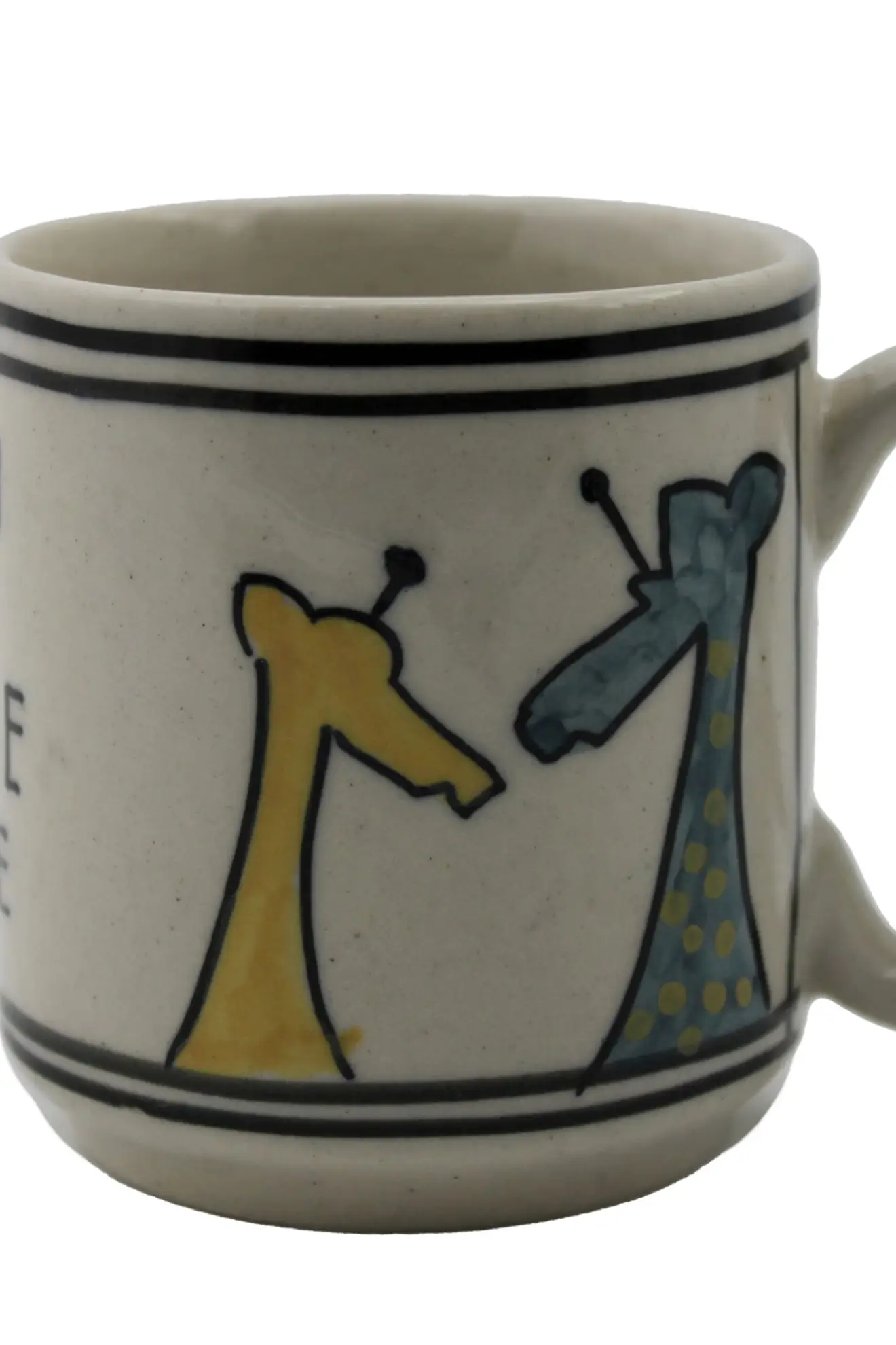 Giraffe - Hand Painted Ceramic Mug For Kids – 1 Pc
