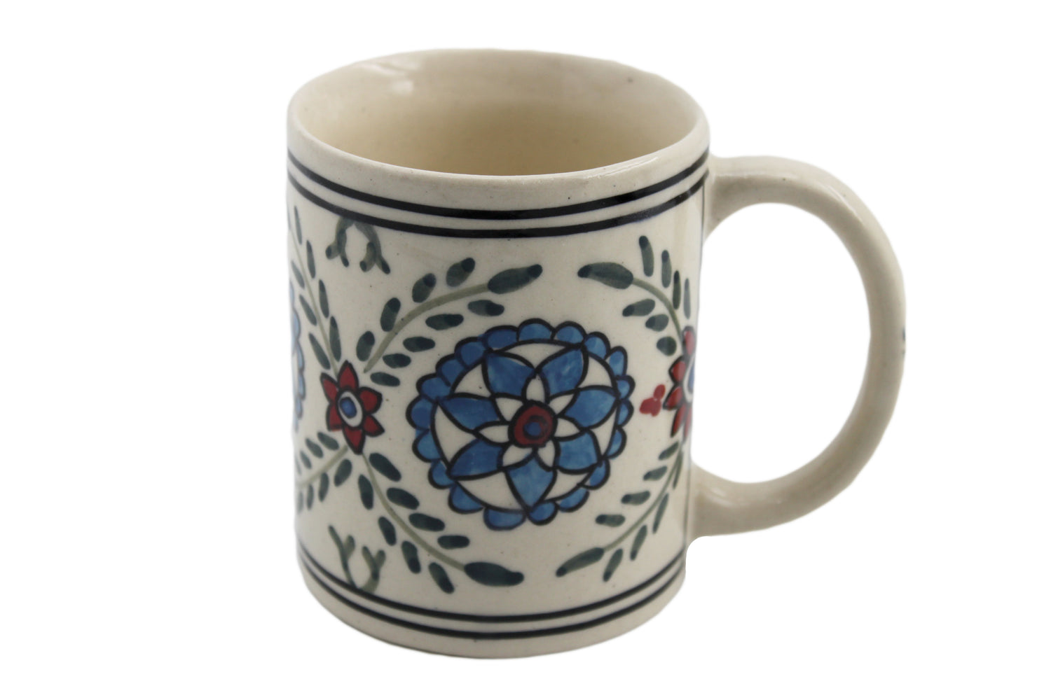 Mandala – Hand Painted Ceramic Coffee Mug – 1 Pc