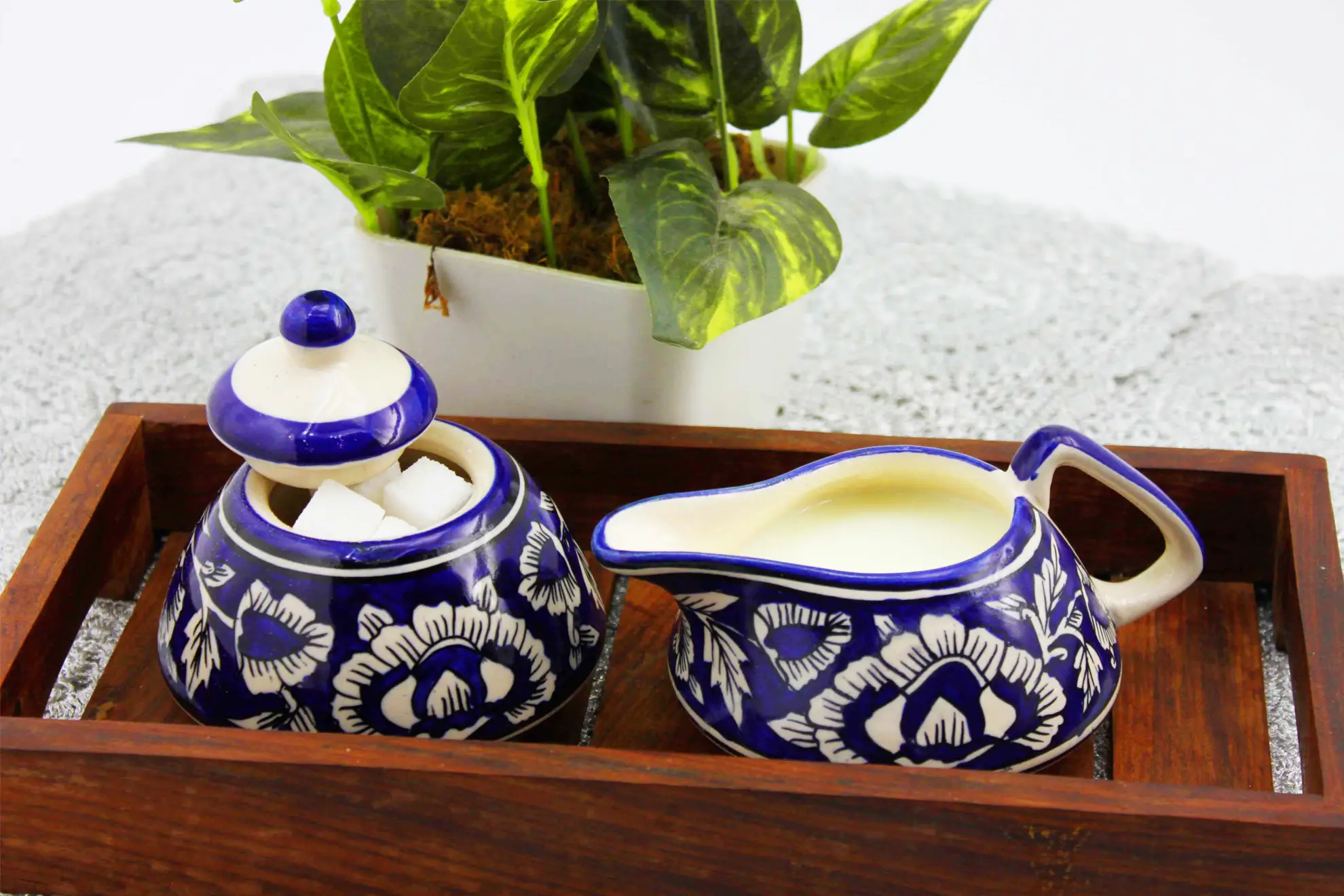 Jacobean - Handmade Ceramic Sugar Pot