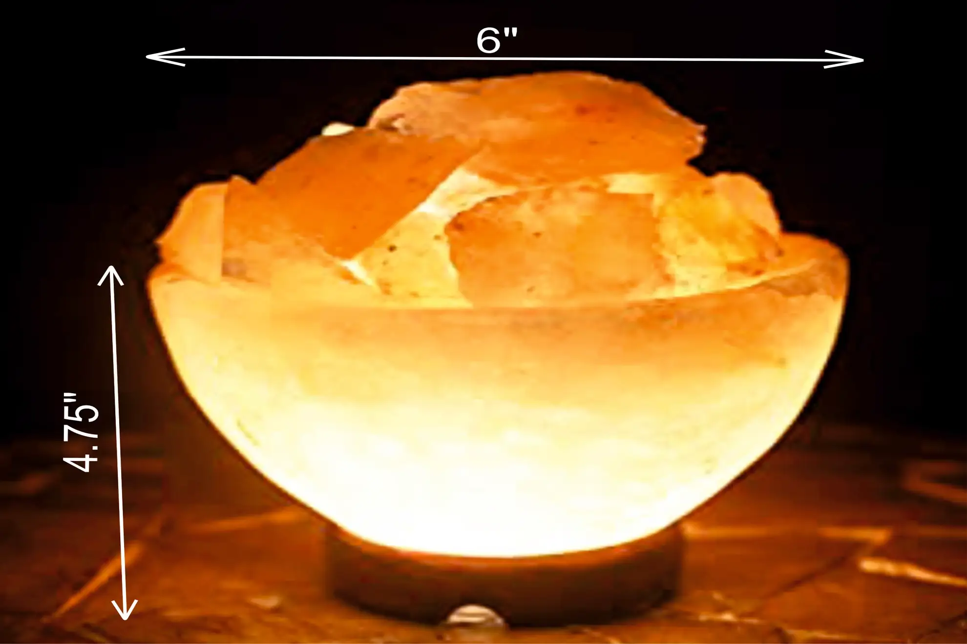 MAGMA – HIMALAYAN ROCK SALT BOWL WITH CHUNKS LAMP