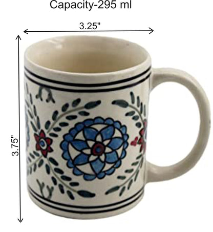 Mandala – Hand Painted Ceramic Coffee Mug – 1 Pc