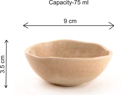 Dip Server Bowls – Handmade Organic Ceramic Serve Ware - Set of 2