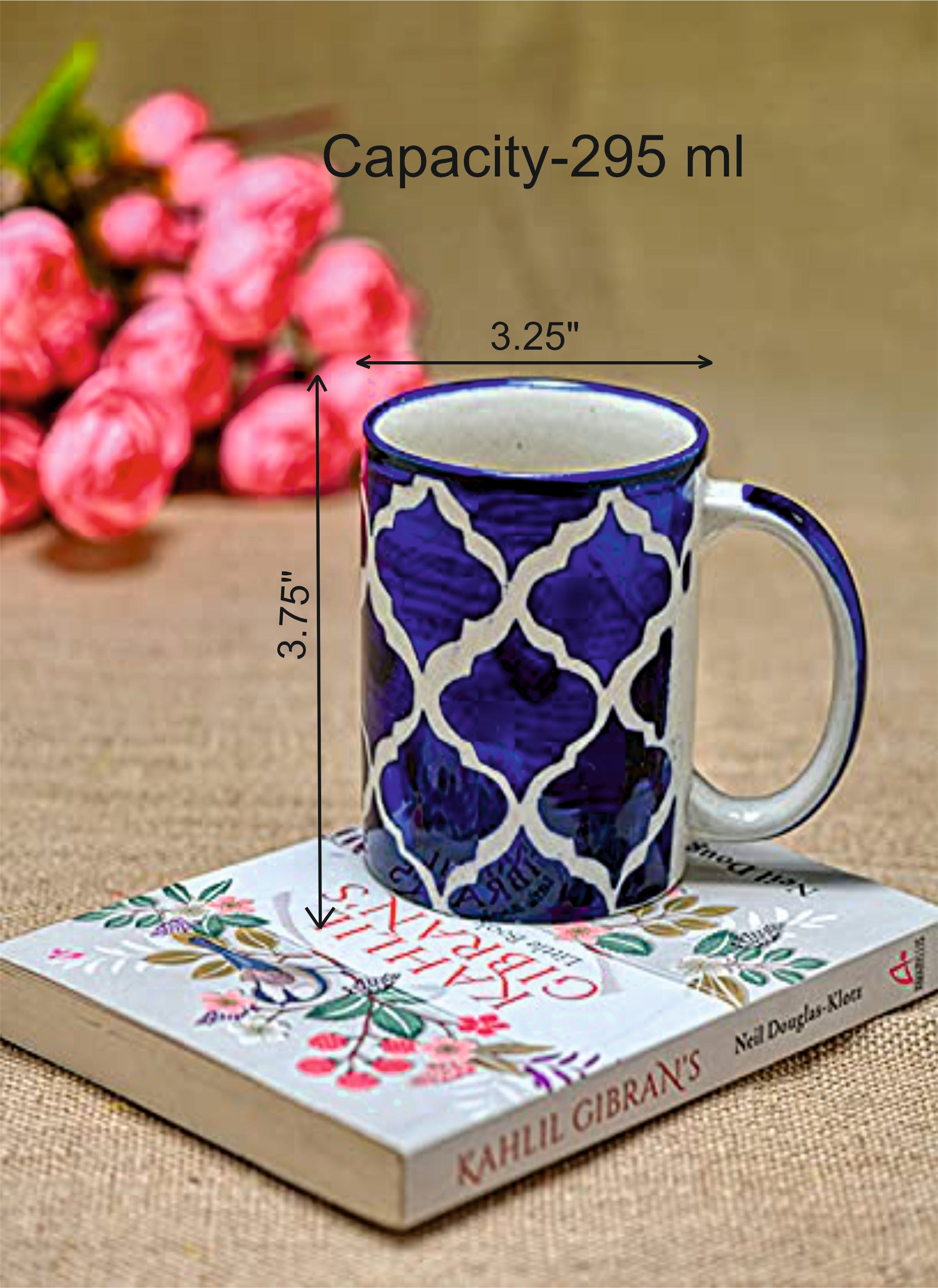 Hand deals painted mugs