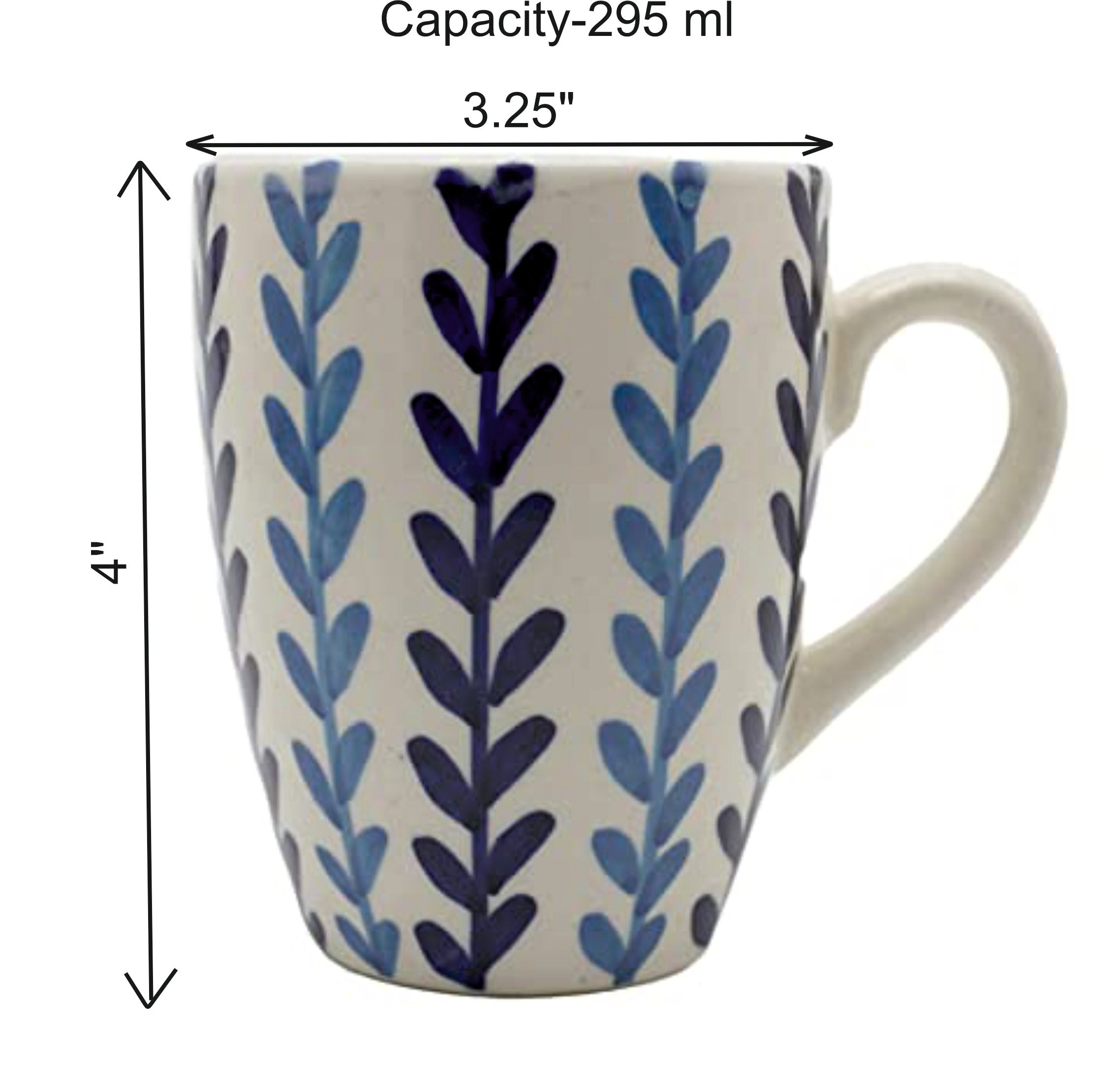 Twig – Hand Painted Ceramic Coffee Mug – 1 Pc