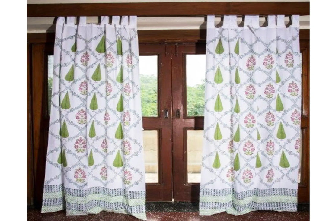 Udyana - Hand Block Printed Curtain