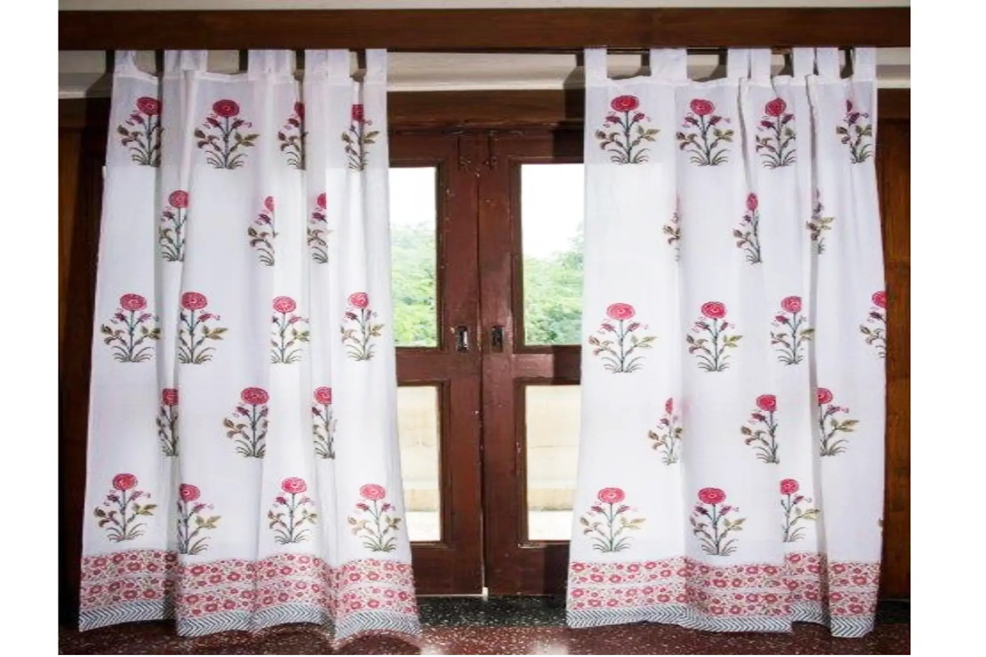 Zahira - Hand Block Printed Curtain
