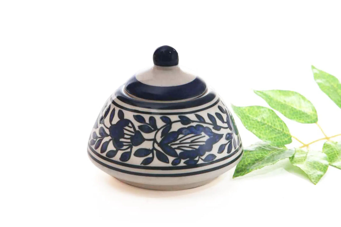 Cobalt Cleaver - Handmade Ceramic Pickle Pot Set