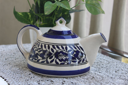 Cobalt Cleavers Hand Painted Tea Pot - Capacity 4 Cups