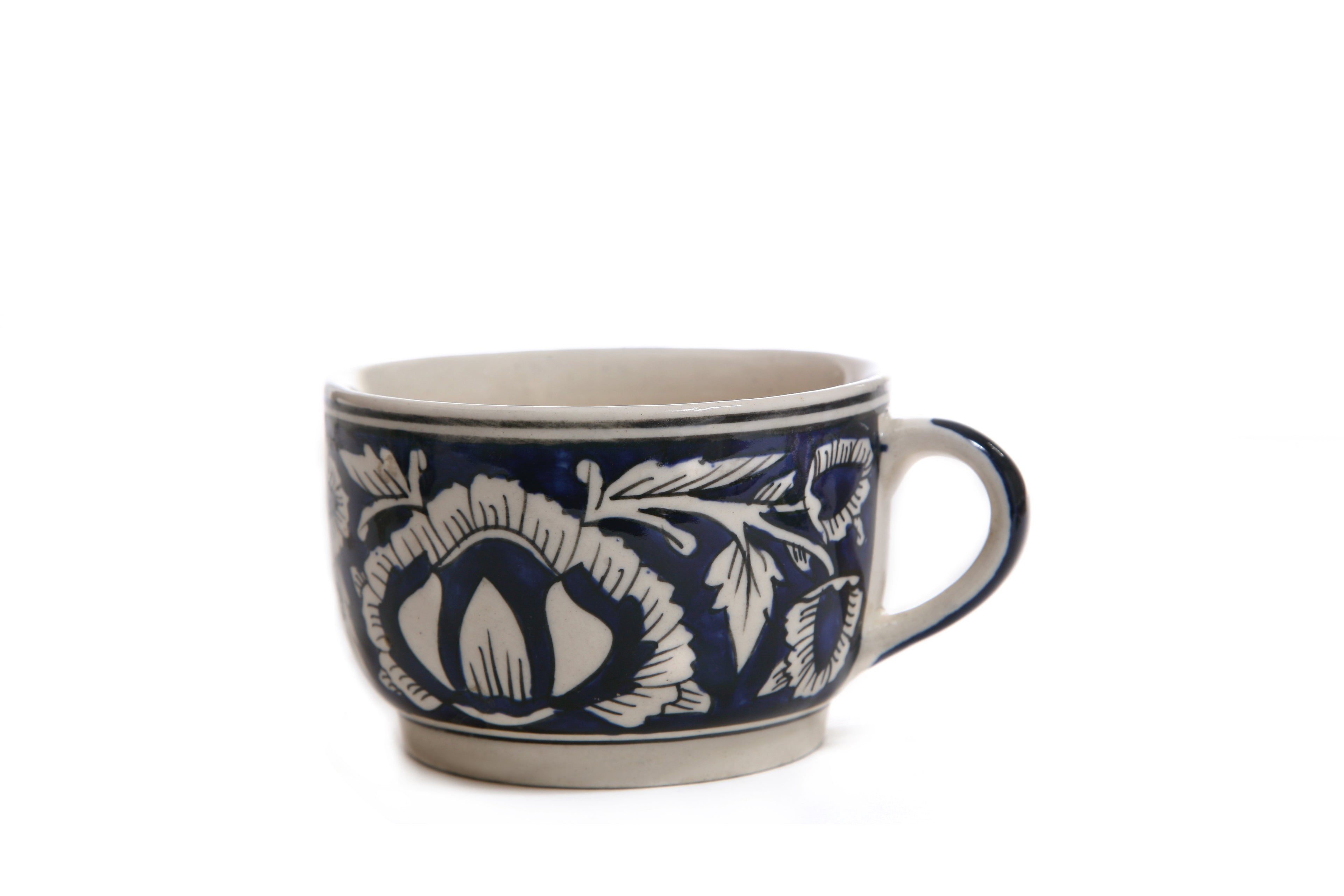 Jacobean Barrel – Hand Painted Ceramic Coffee Mug – 1 Pc